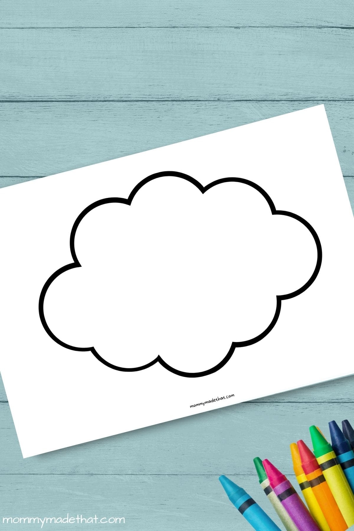 Free Printable Large Cloud Template