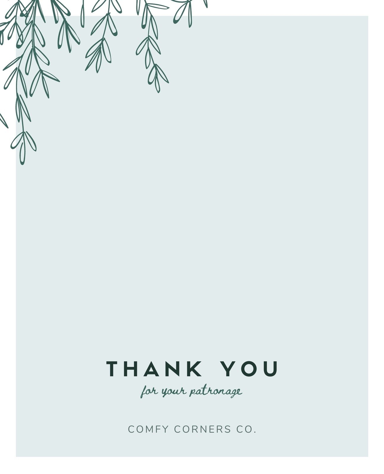 Thank You Note Template Free Printable