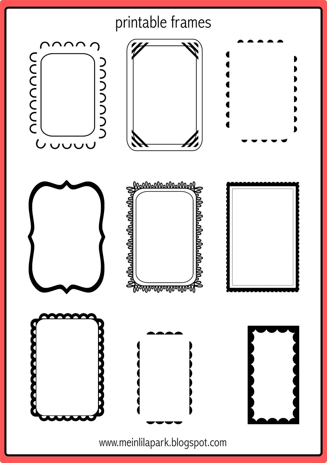 Free Printable Doodle Frames Bullet Journal Template Freebie