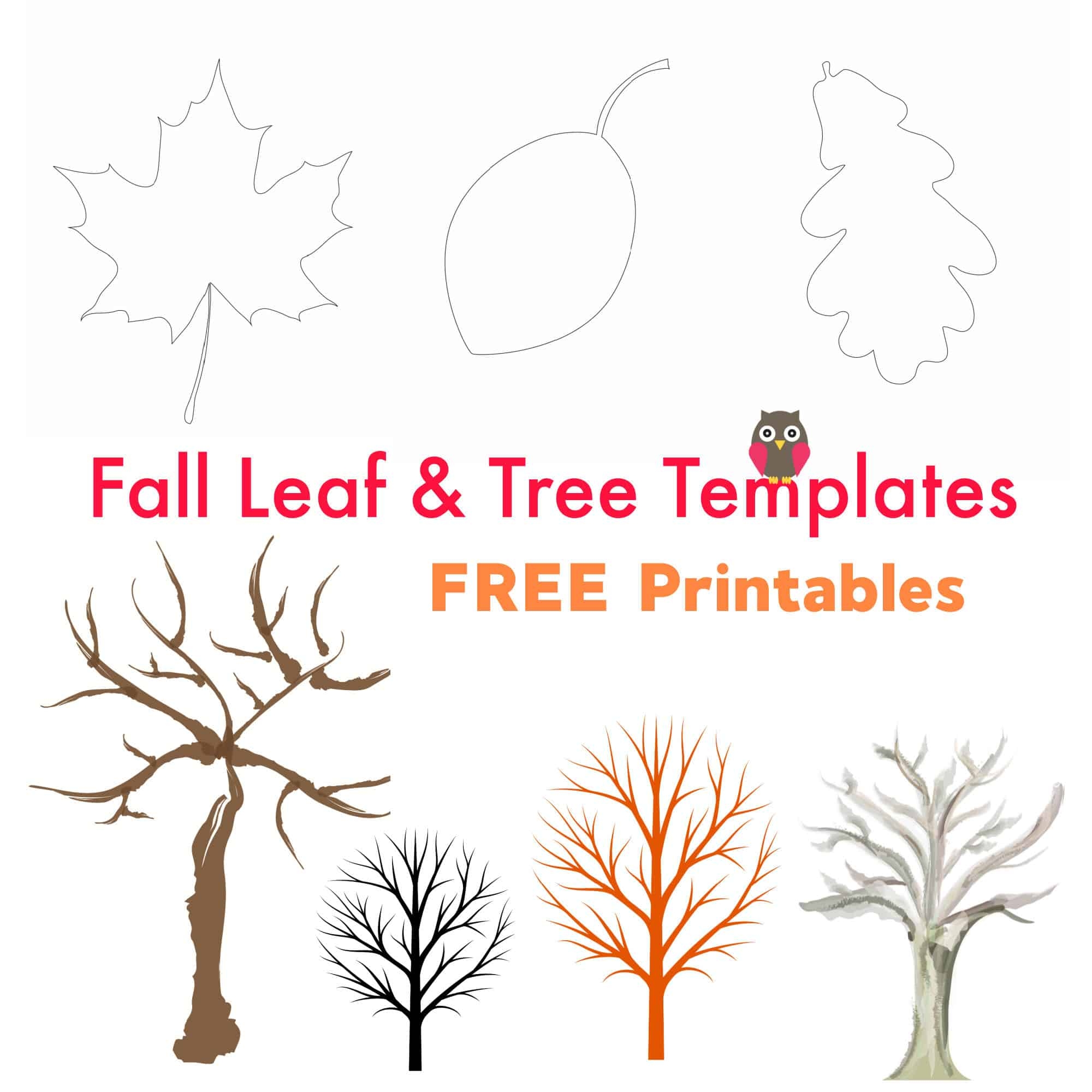 Free Printable Tree Trunk Template