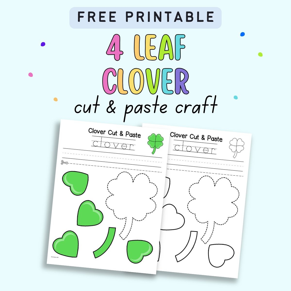 Free Printable Four Leaf Clover Template