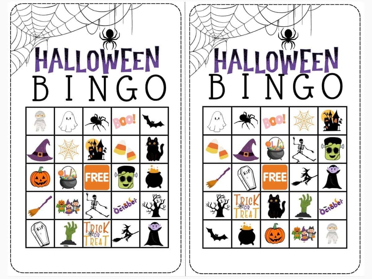 Free Printable Halloween Bingo Templates