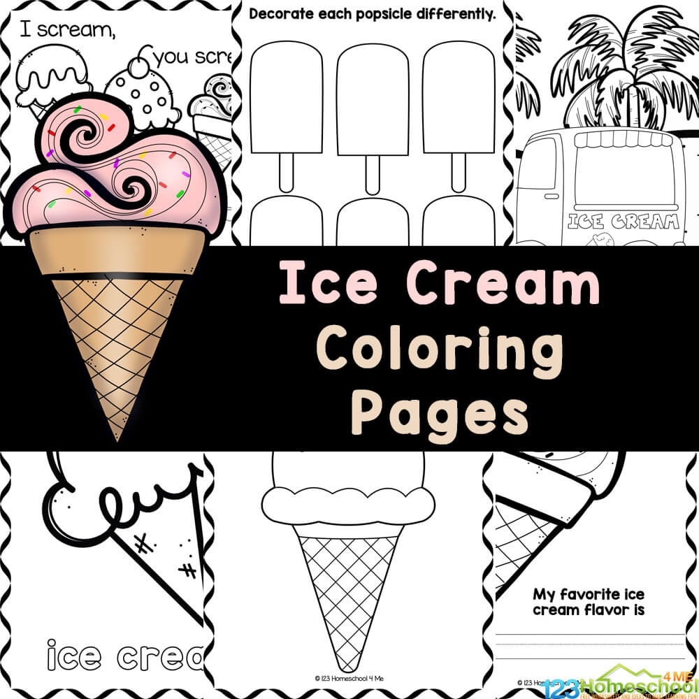 Simple Ice Cream Cone Template Printable Free