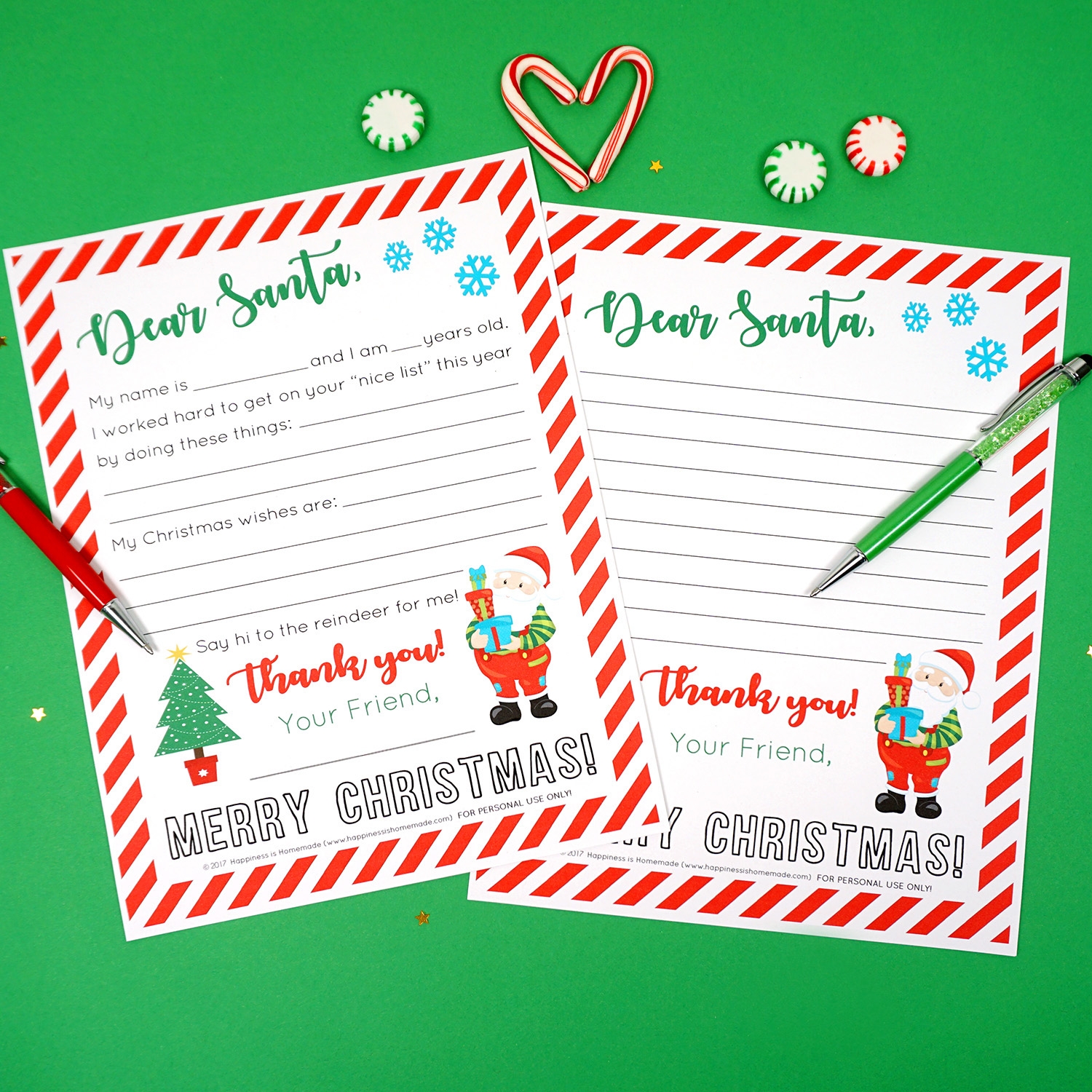 Free Printable Letters To Santa Templates