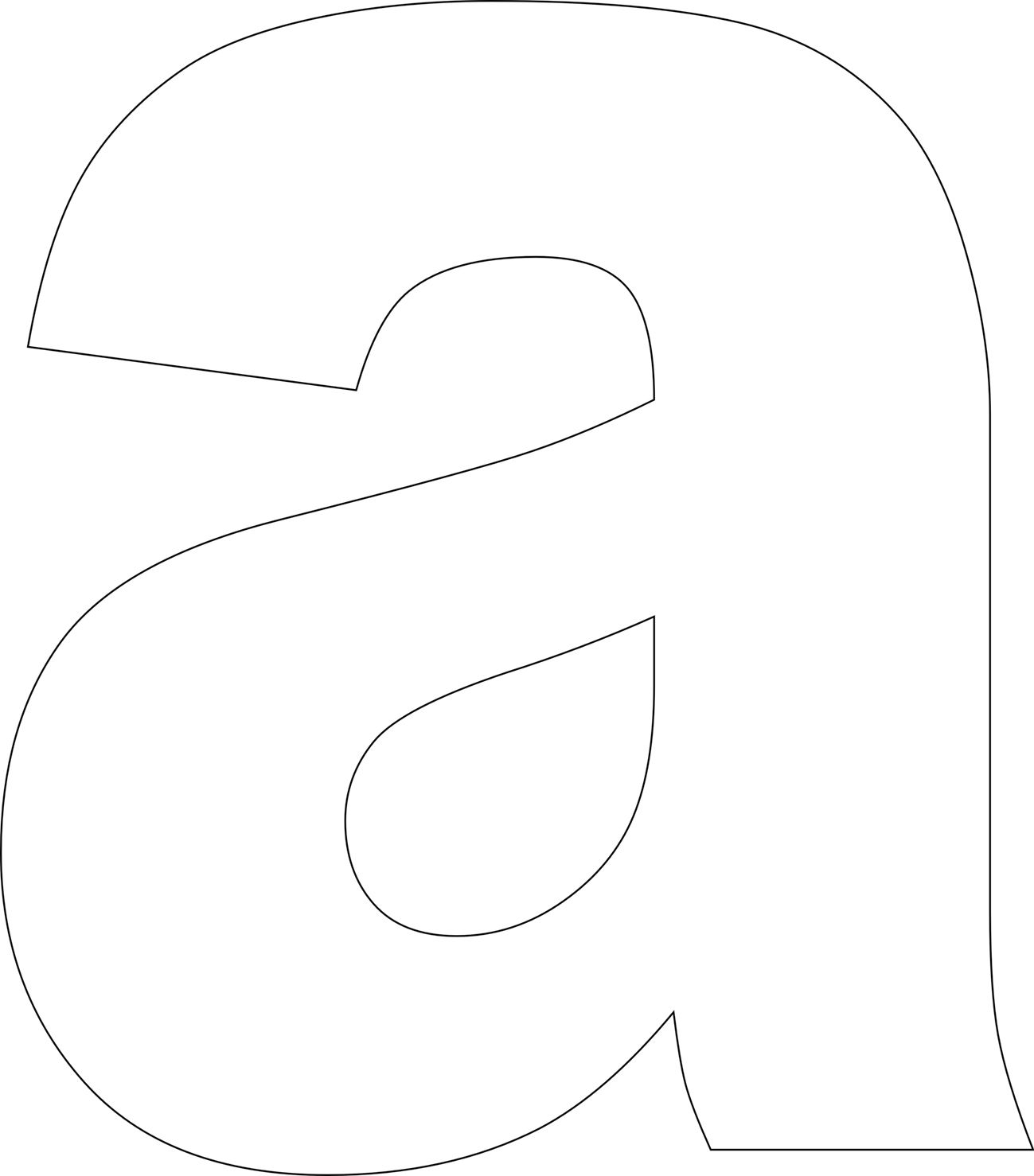 Free Printable Lower Case Alphabet Letter Template
