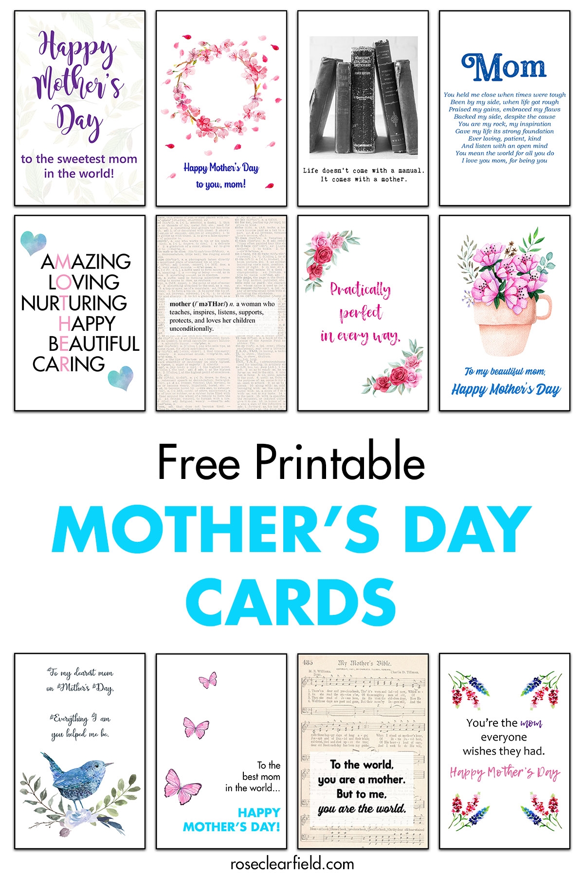 Printable Mothers Day Card Template Free