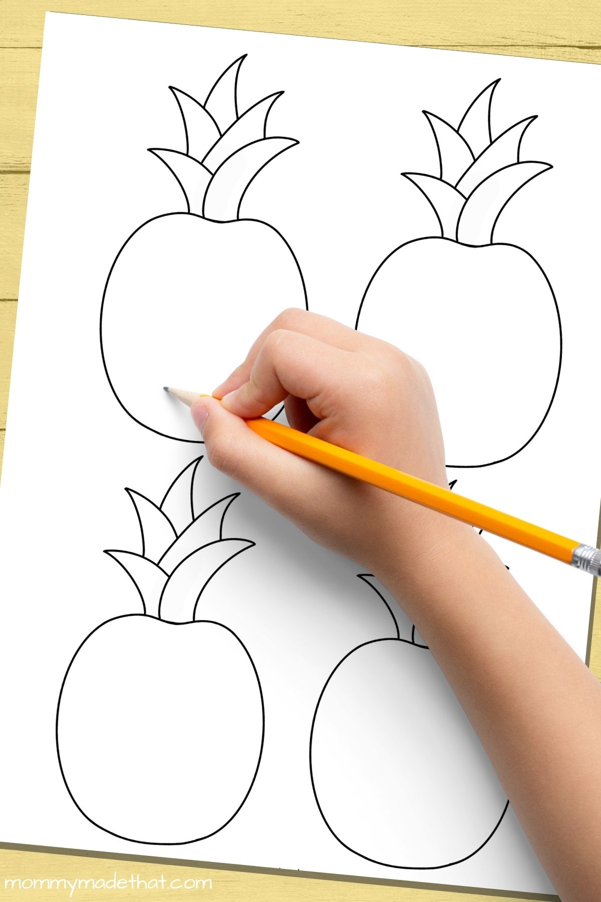 Free Printable Pineapple Templates Outlines