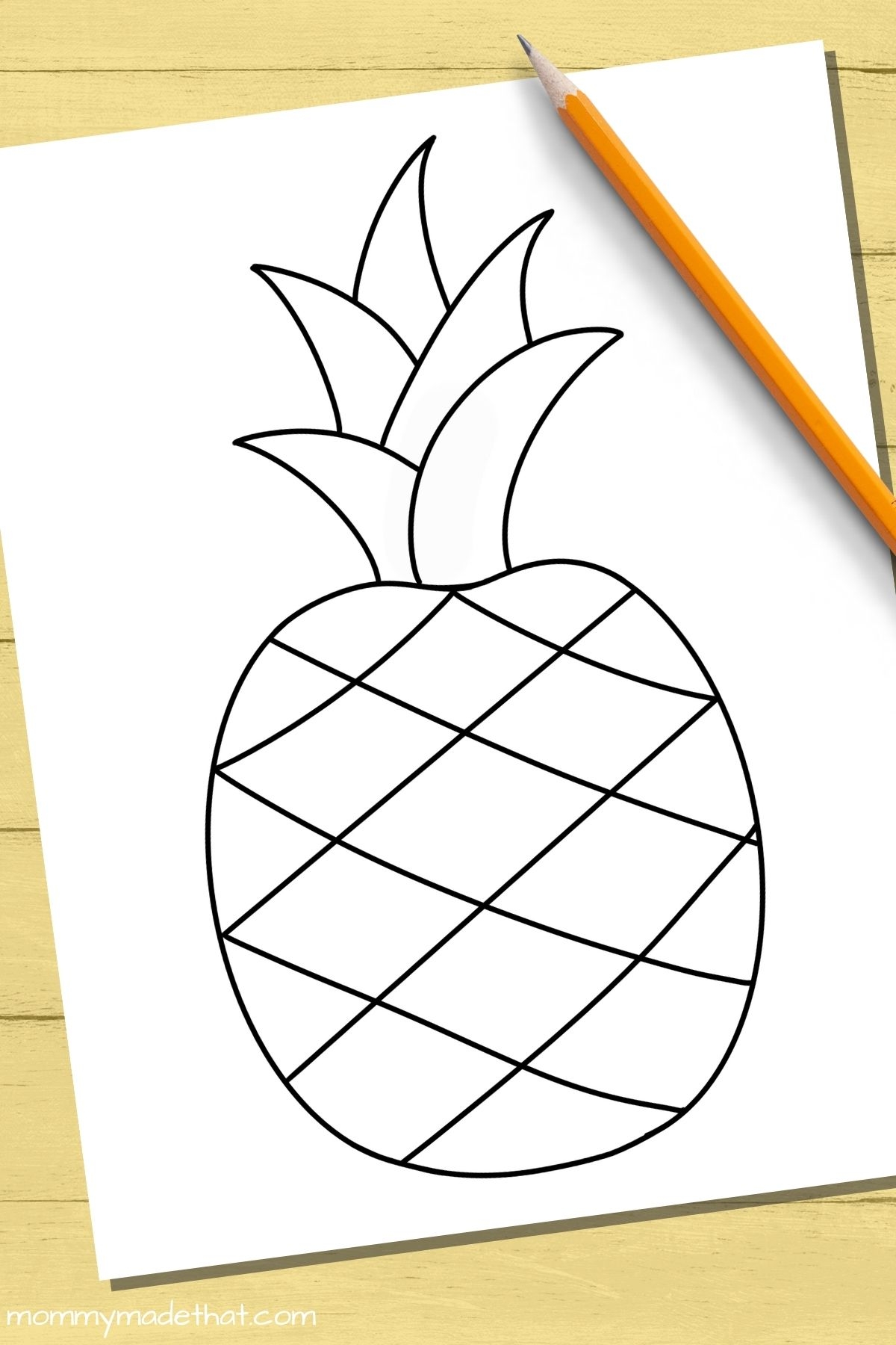 Free Printable Pineapple Templates Outlines