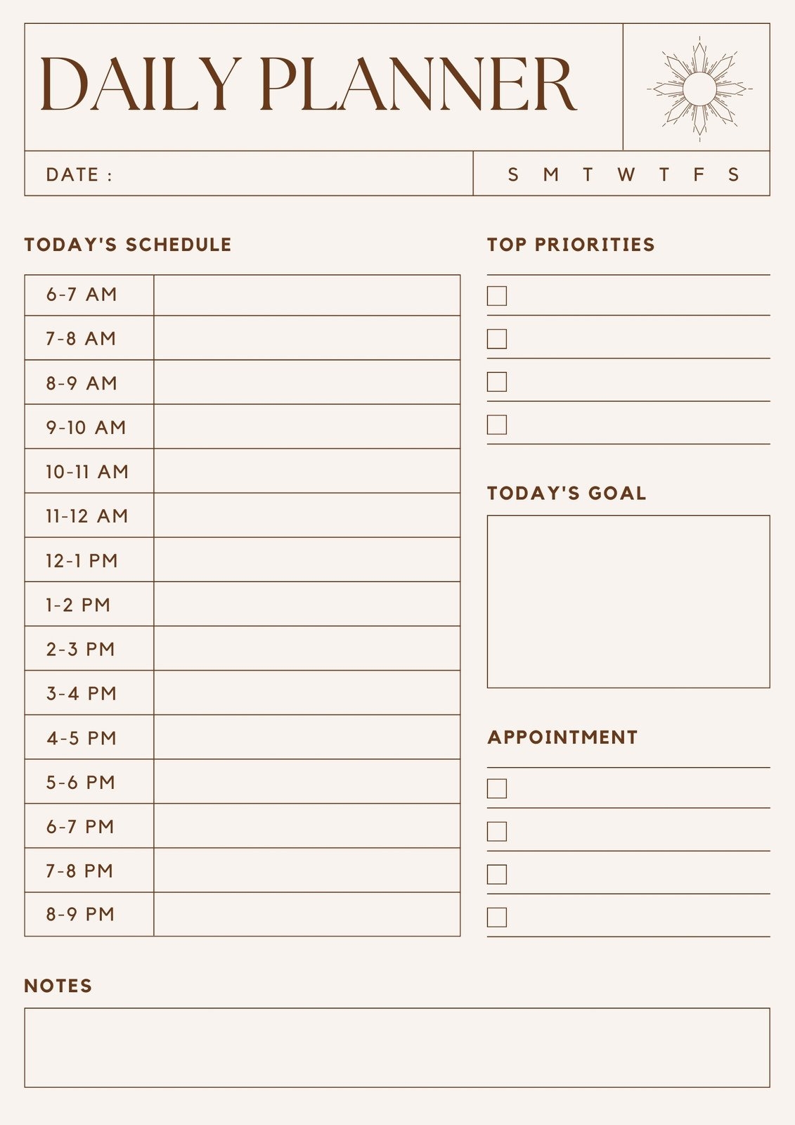 Template Free Printable