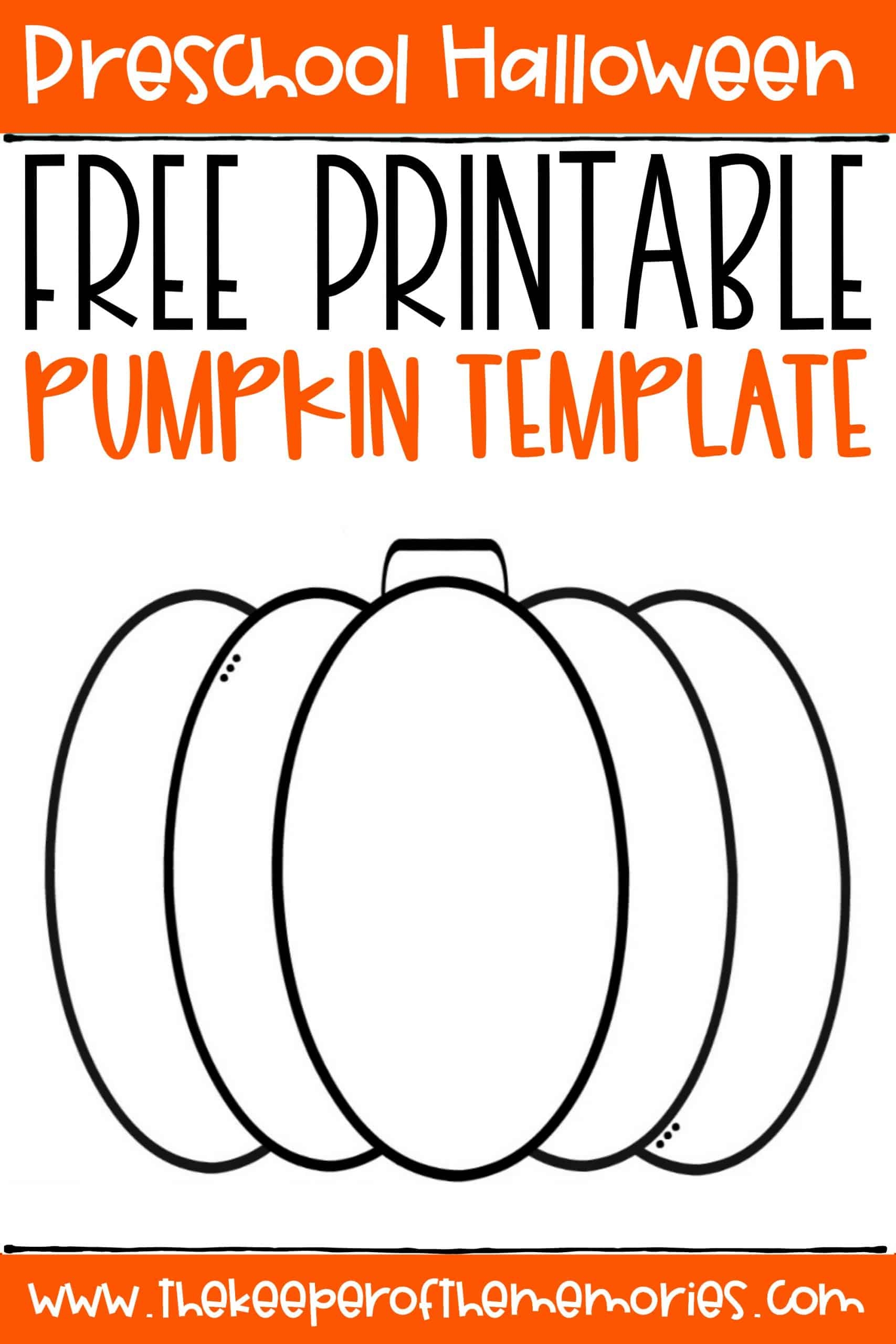 Large Pumpkin Template Free Printable