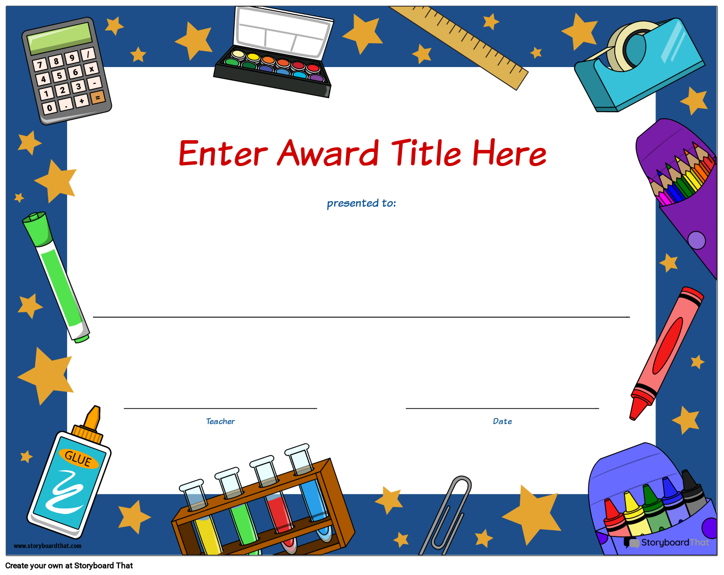 Certificate Template Free Printable Award