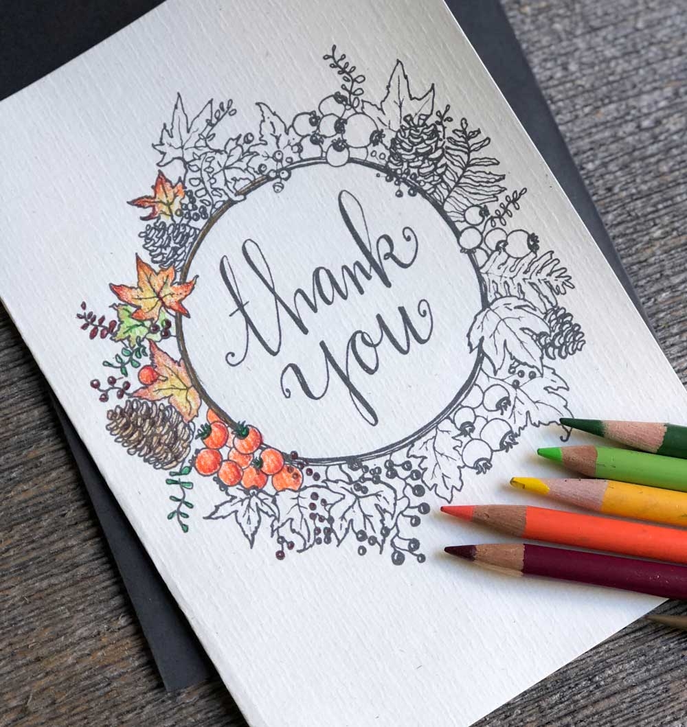 Thank You Card Template Printable For Free