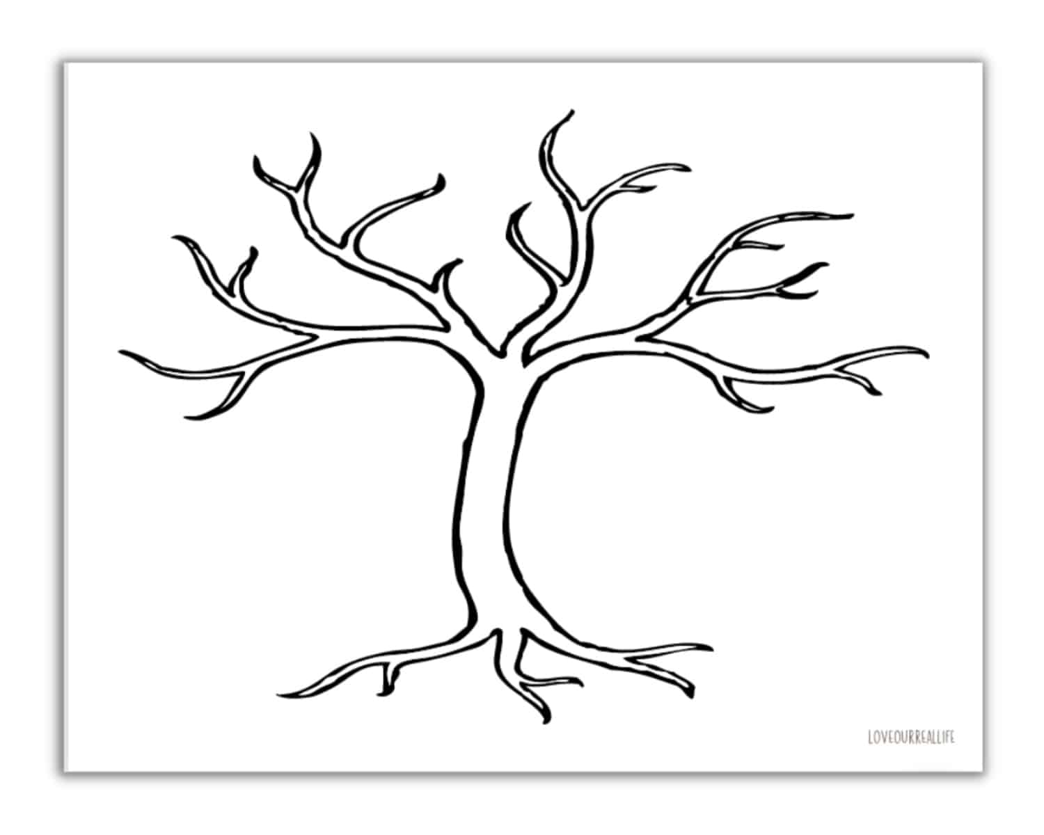 FREE Printable Trees Without Leaves Template 19 Pages Love Our Real Life