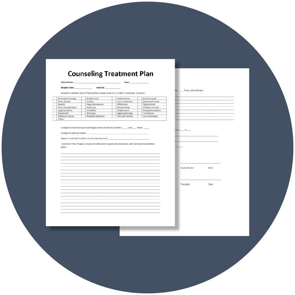 Free Treatment Plan Template For Mental Health TheraNest