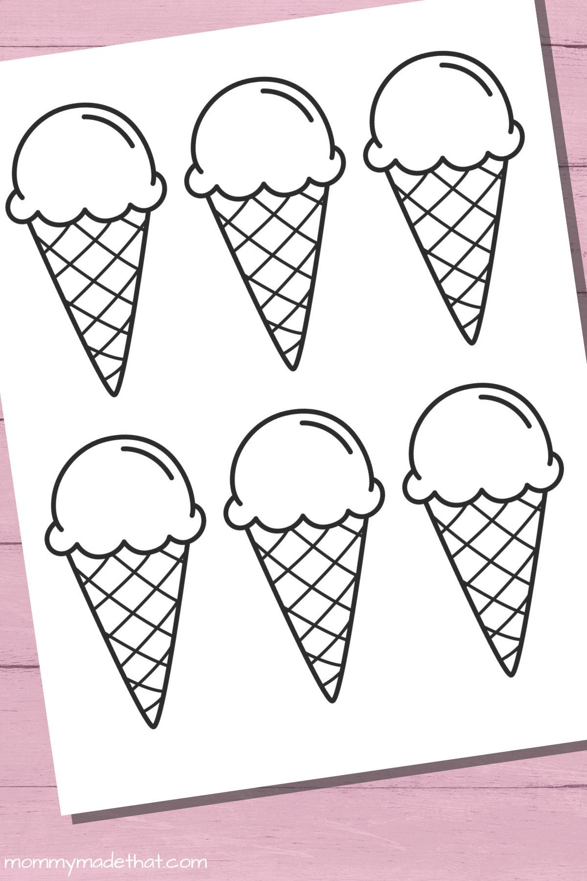 Fun Ice Cream Cone Templates For Crafts Coloring Worksheets Library