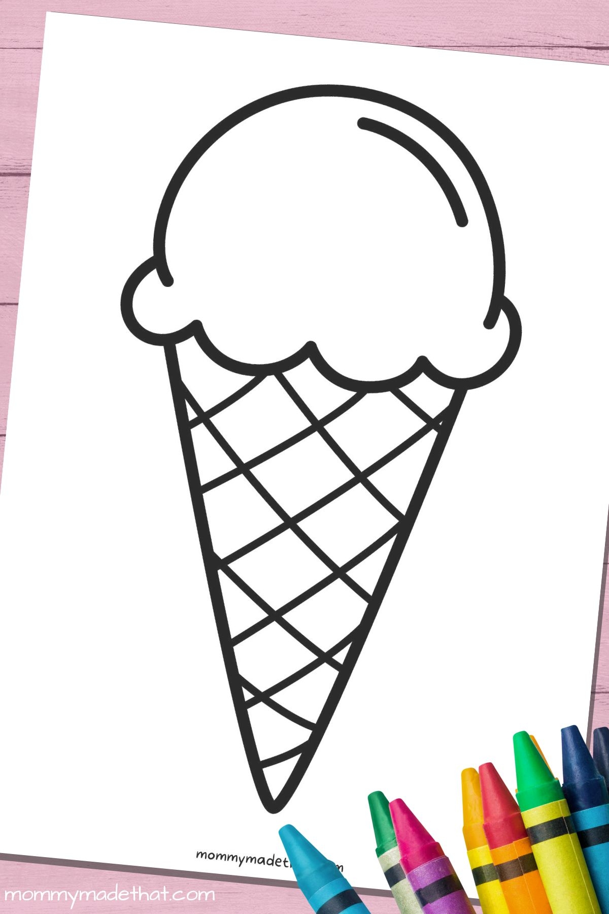 Fun Ice Cream Cone Templates For Crafts Coloring Worksheets Library