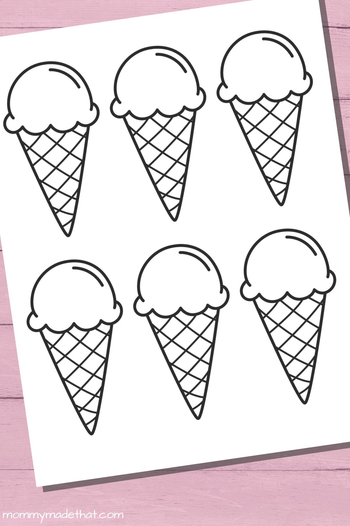 Fun Ice Cream Cone Templates For Crafts Coloring Worksheets Library