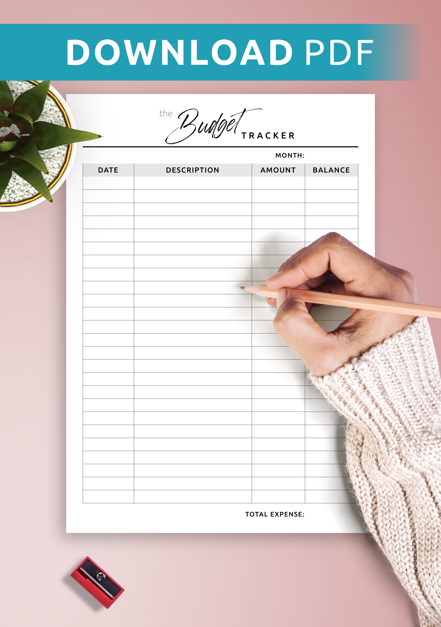 Get Monthly Budget Tracker Plan Save Manage Finances