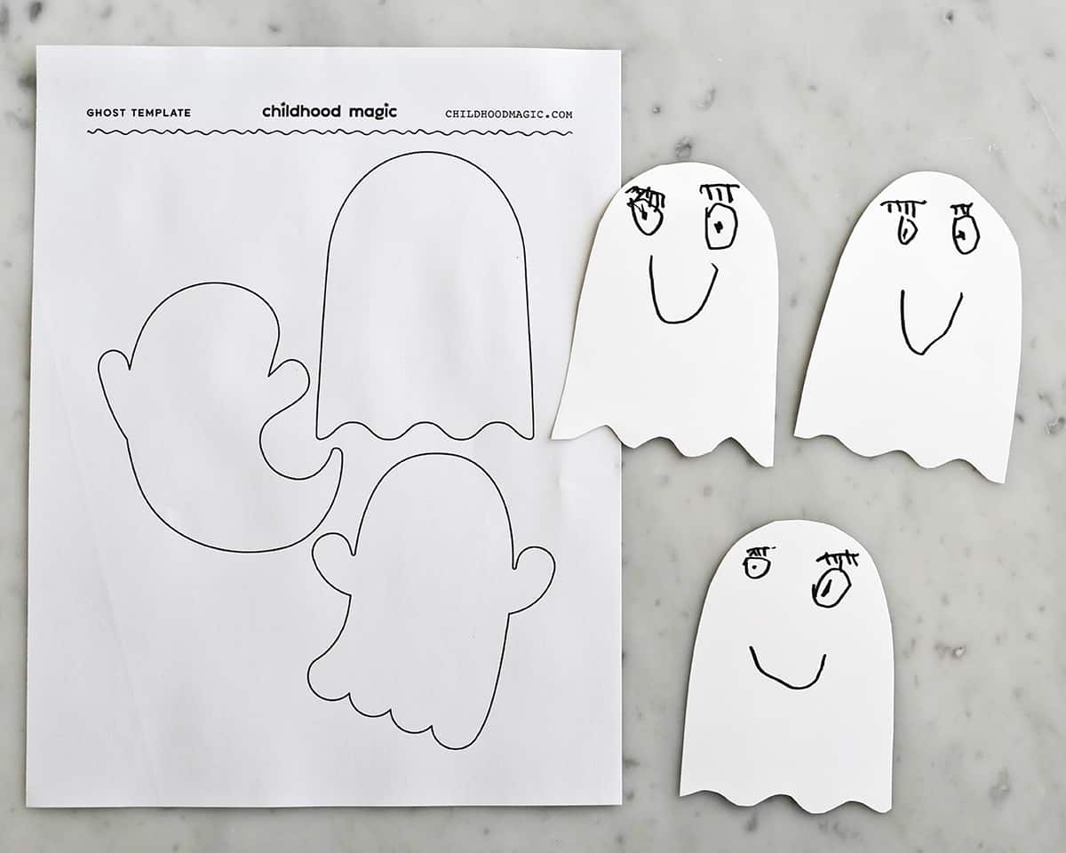 Free Printable Ghost Face Templates