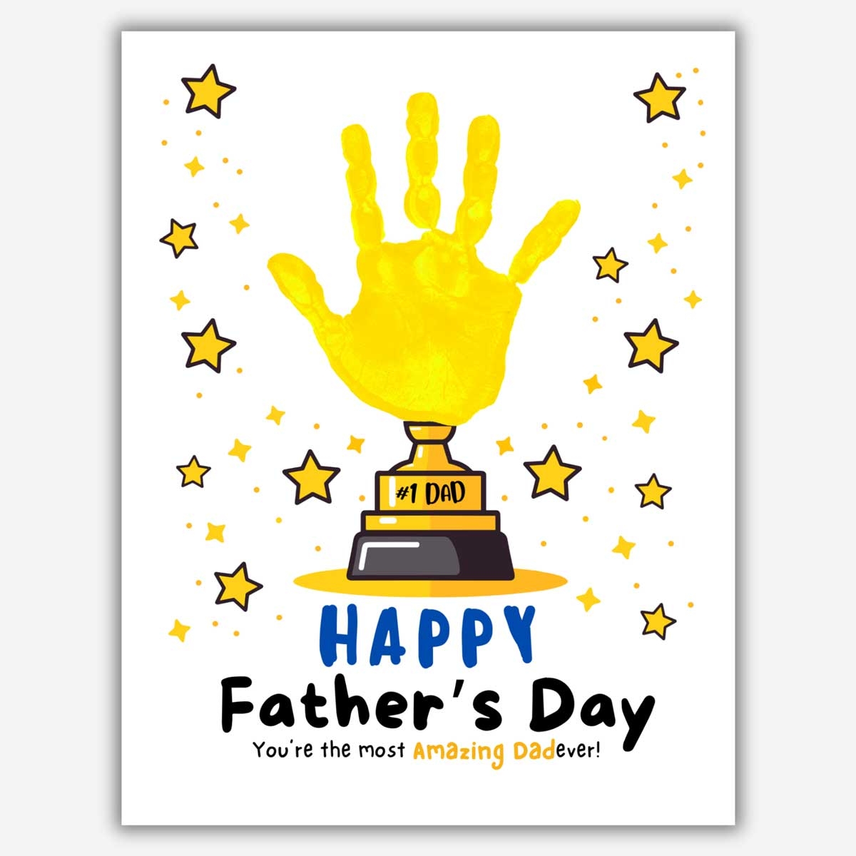 Happy Father s Day Handprint Art Free Printable MindyMakes