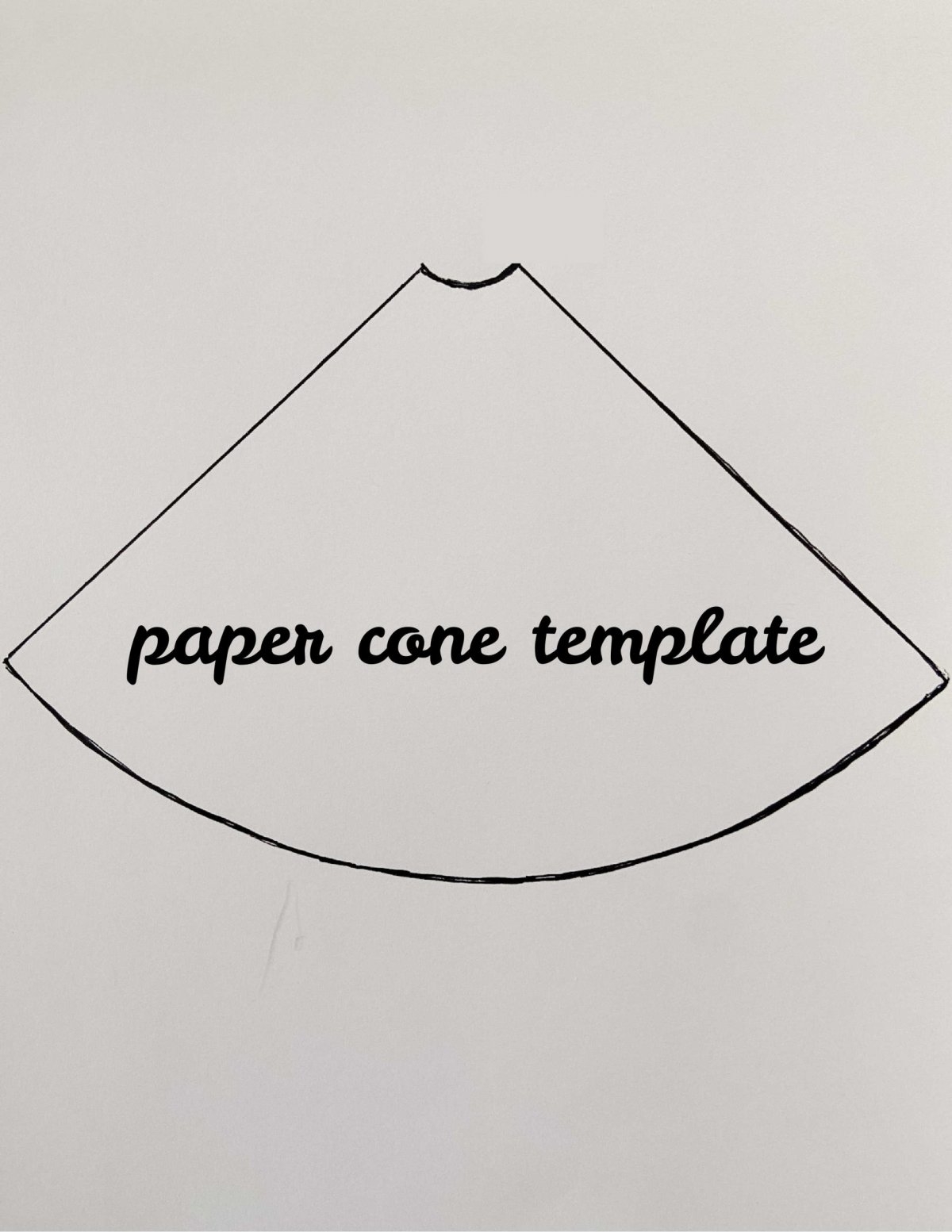 Free Printable Cone Template