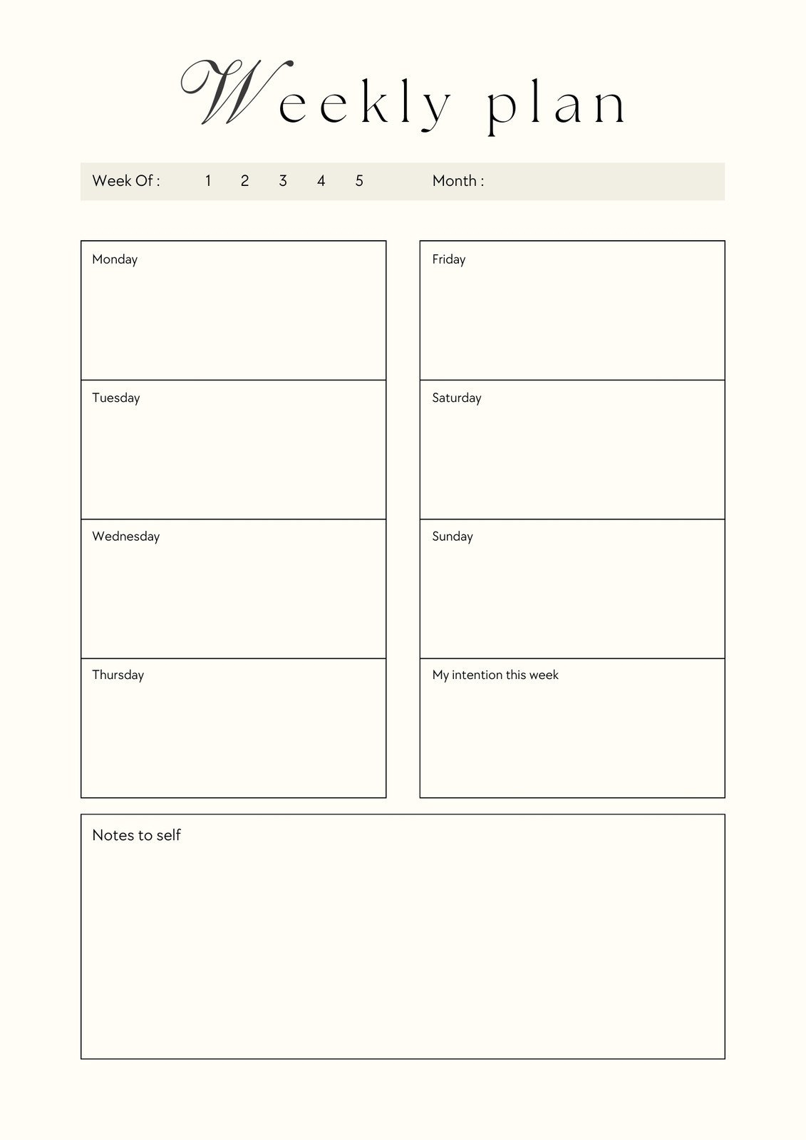 Free Printable Lesson Plan Template