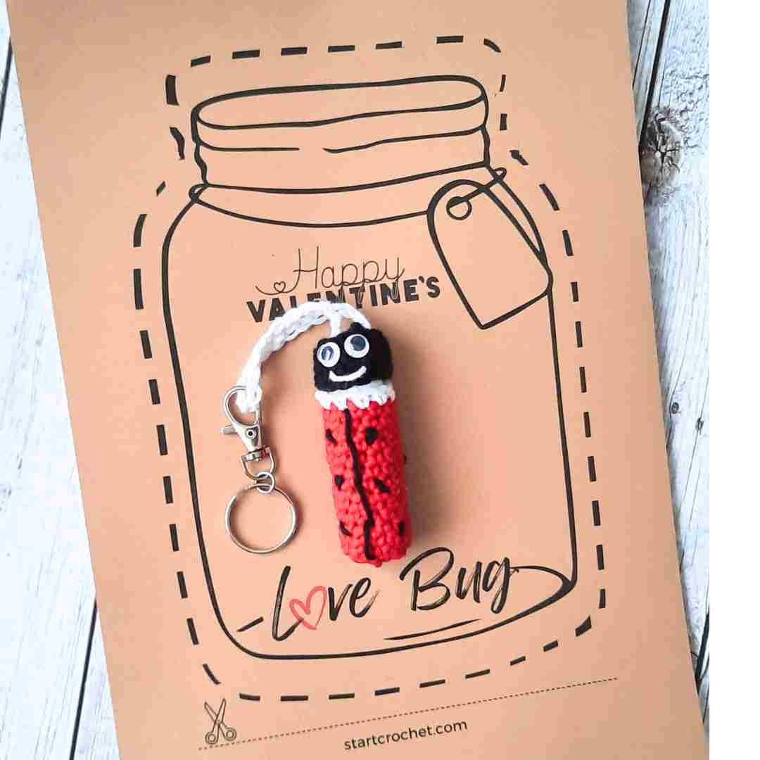 Love Bug Mason Jars Template Printable PDF Editable With Canva Start Crochet