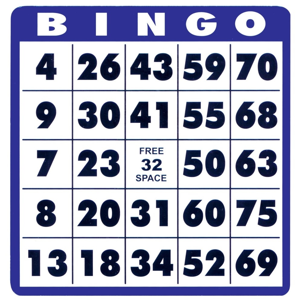 Printable Bingo Template Free