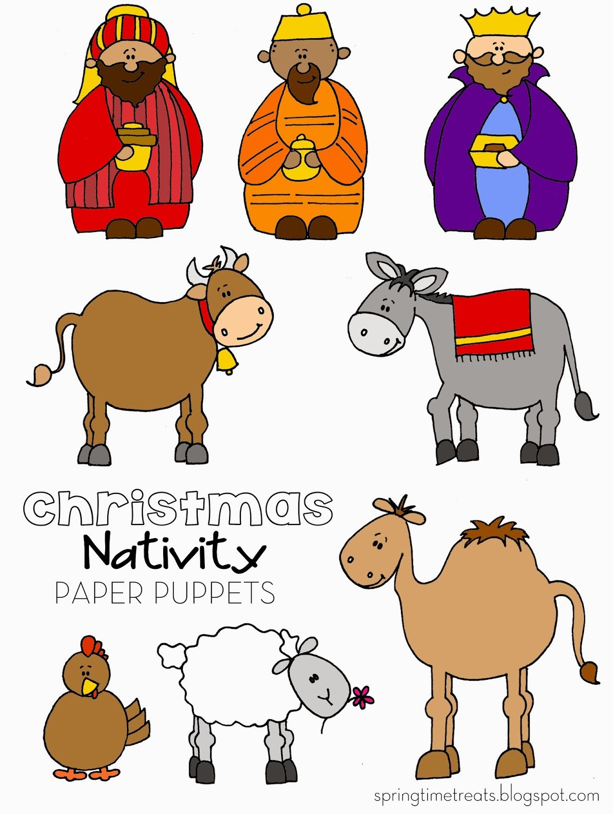 Free Printable Nativity Scene Templates