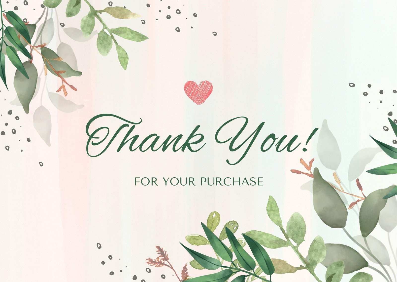 Page 3 Printable Customizable Thank You Card Templates Canva