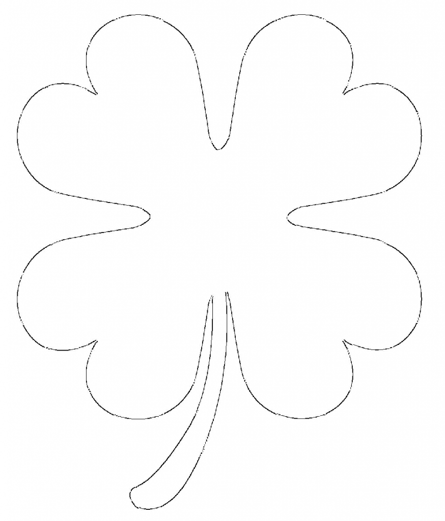 Printable Four Leaf Clover Printable Design Resources