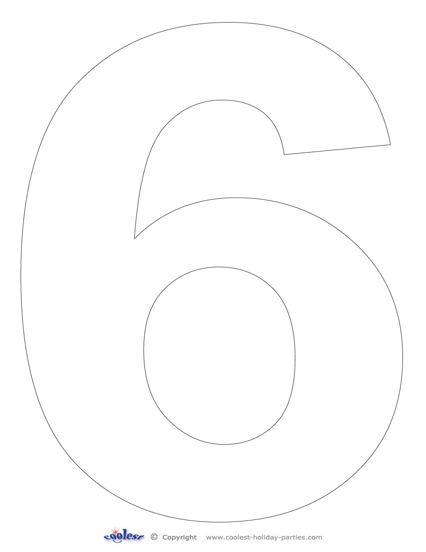 Number Templates Free Printable