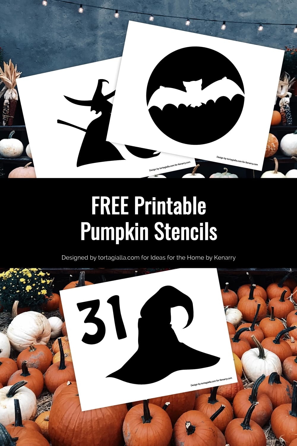 Printable Pumpkin Stencils Bats And Witches Ideas For The Home