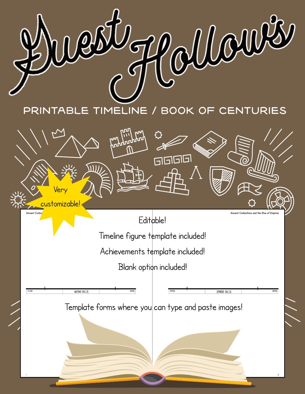 Free Printable Timeline Template
