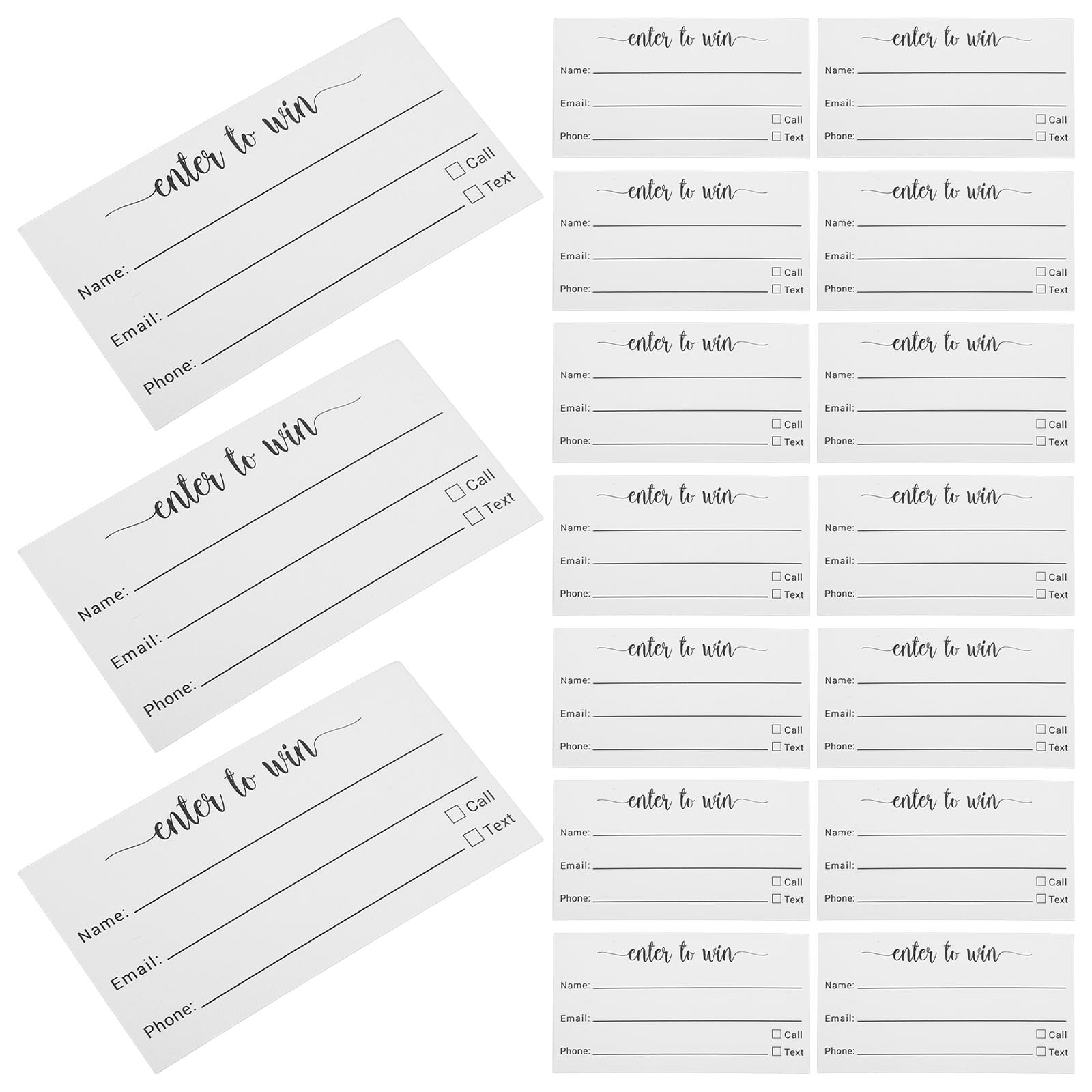 Raffle Entry Form Template