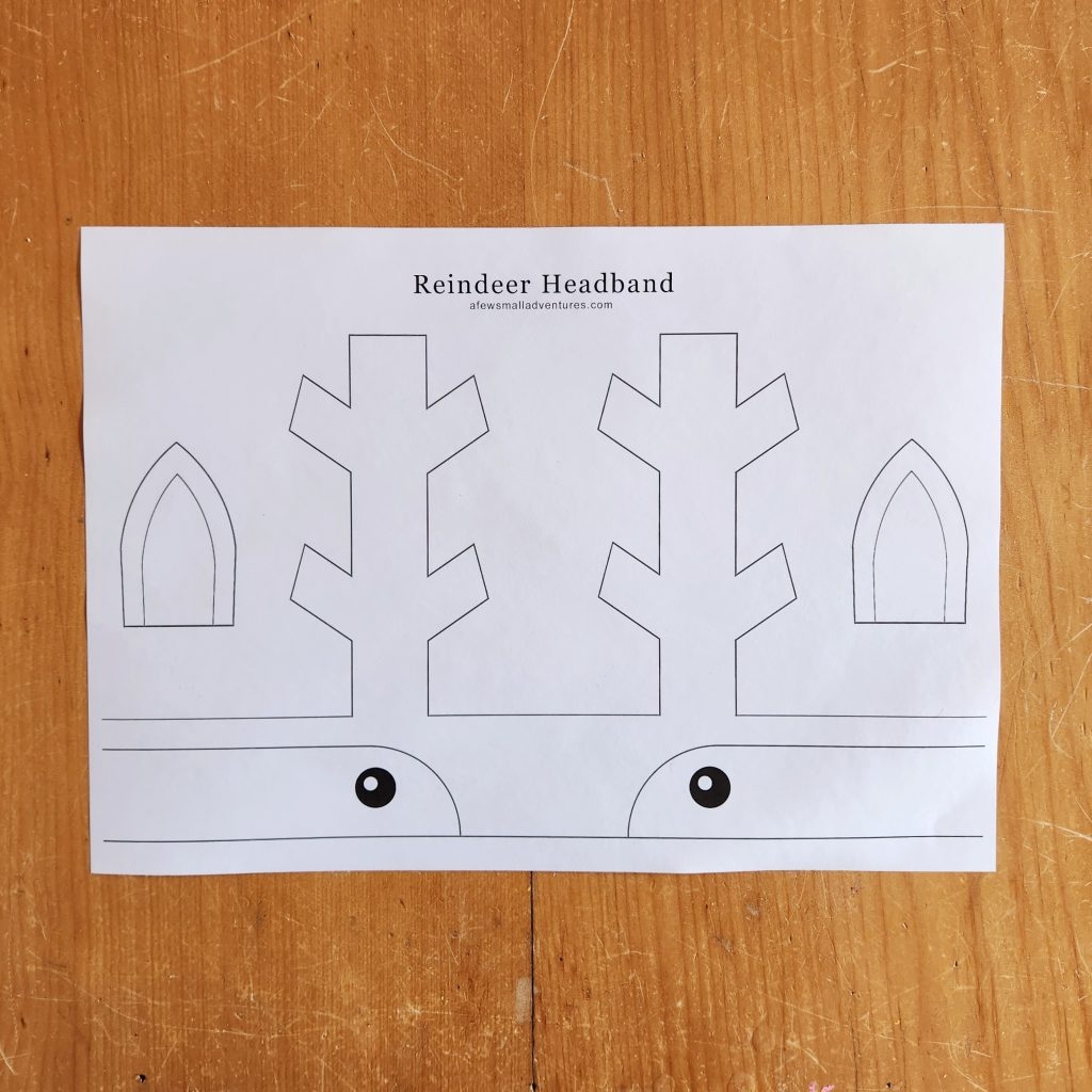 Reindeer Headband Craft A Few Small Adventures