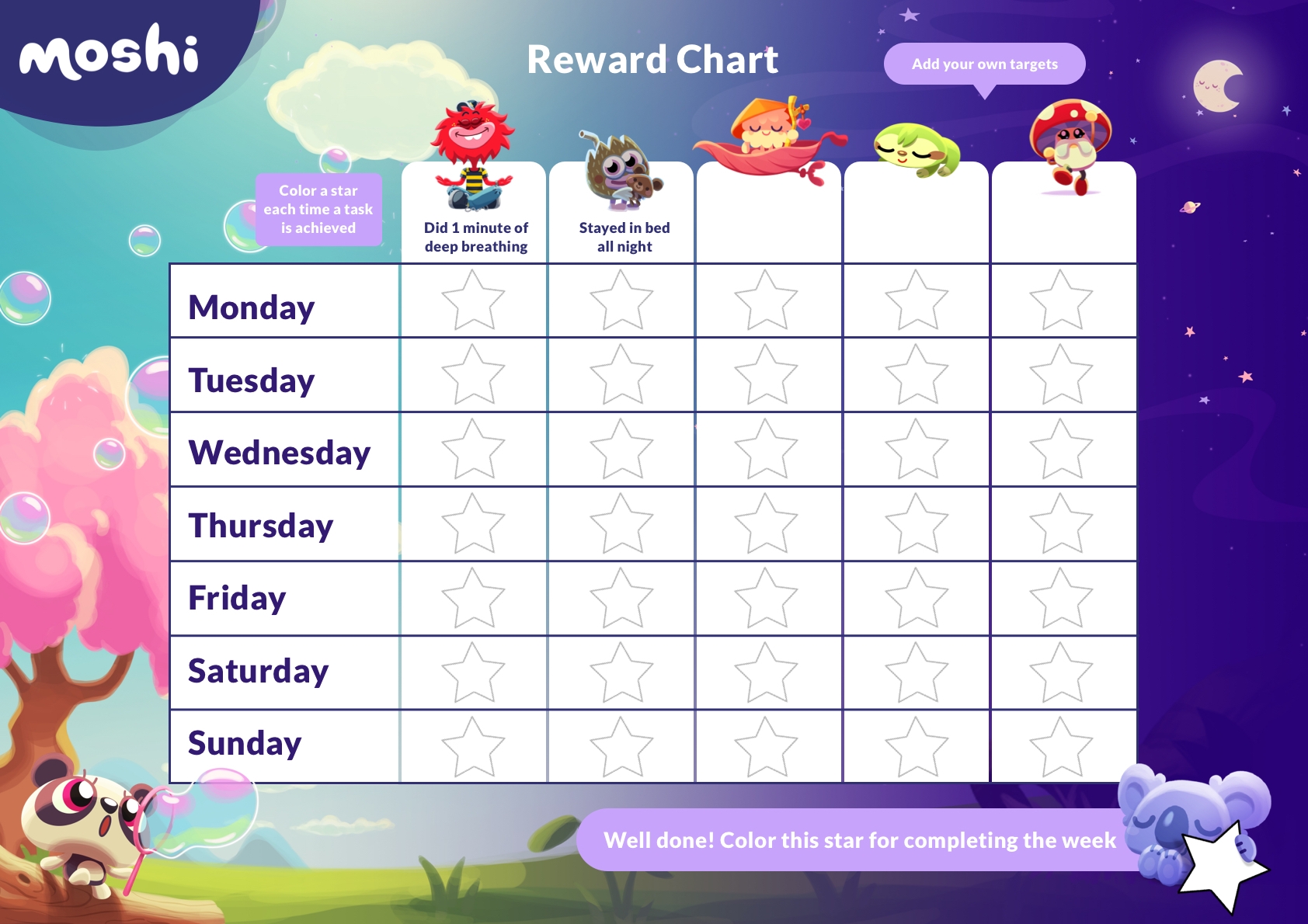 Free Printable Daily Behavior Chart Template Free