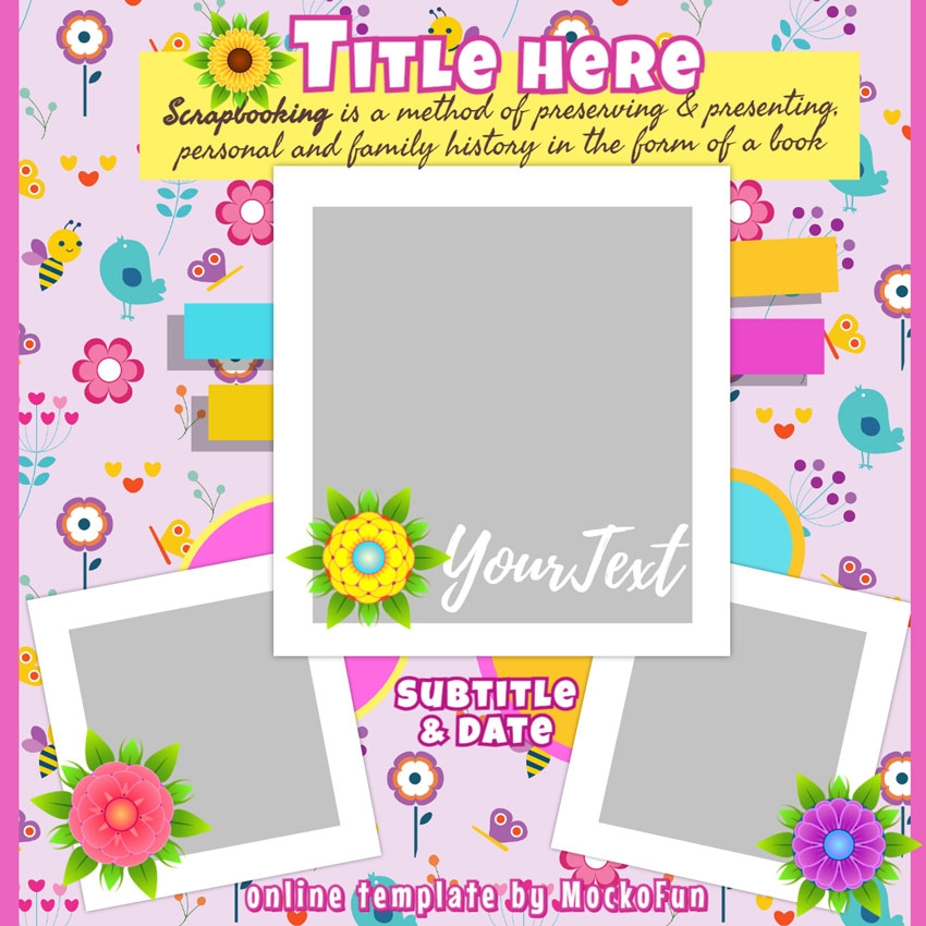 Free Printable Scrapbook Templates Pdf