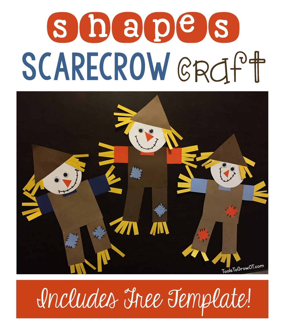 Shapes Scarecrow Craft Blog Tools To Grow Inc 