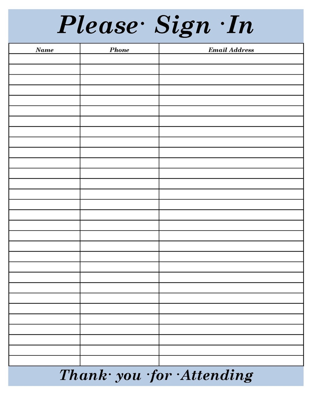 Free Printable Sign Templates