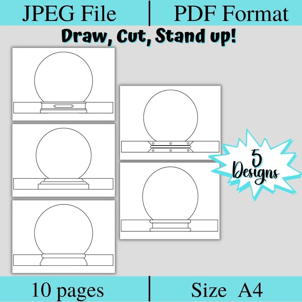 Free Printable Snow Globe Template