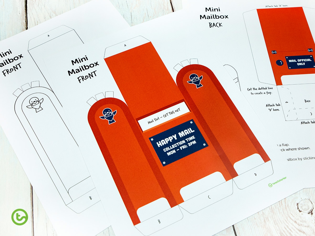 Student Happy Mail Printable Mailbox For The Classroom Teach Starter