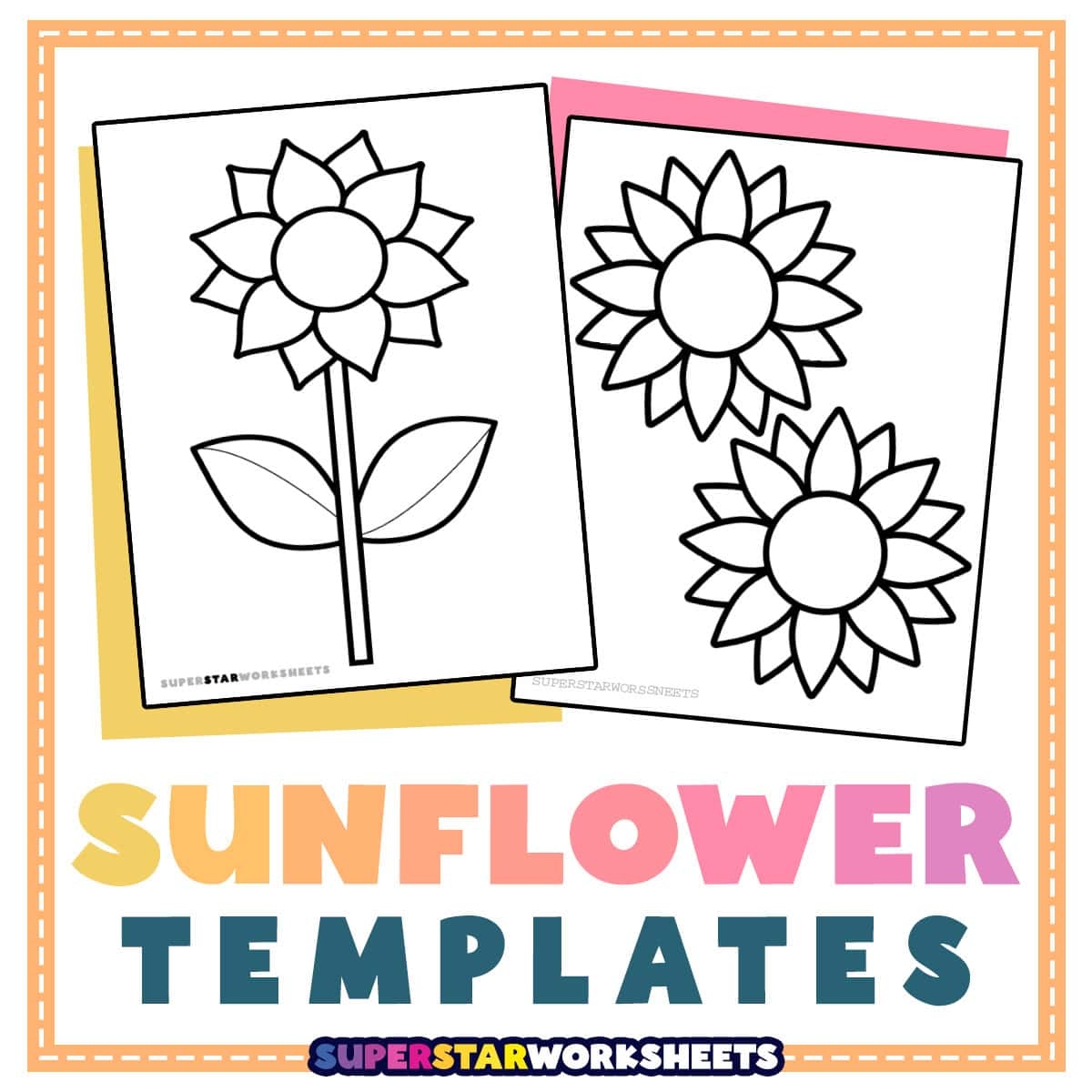 Free Printable Sunflower Petal Template