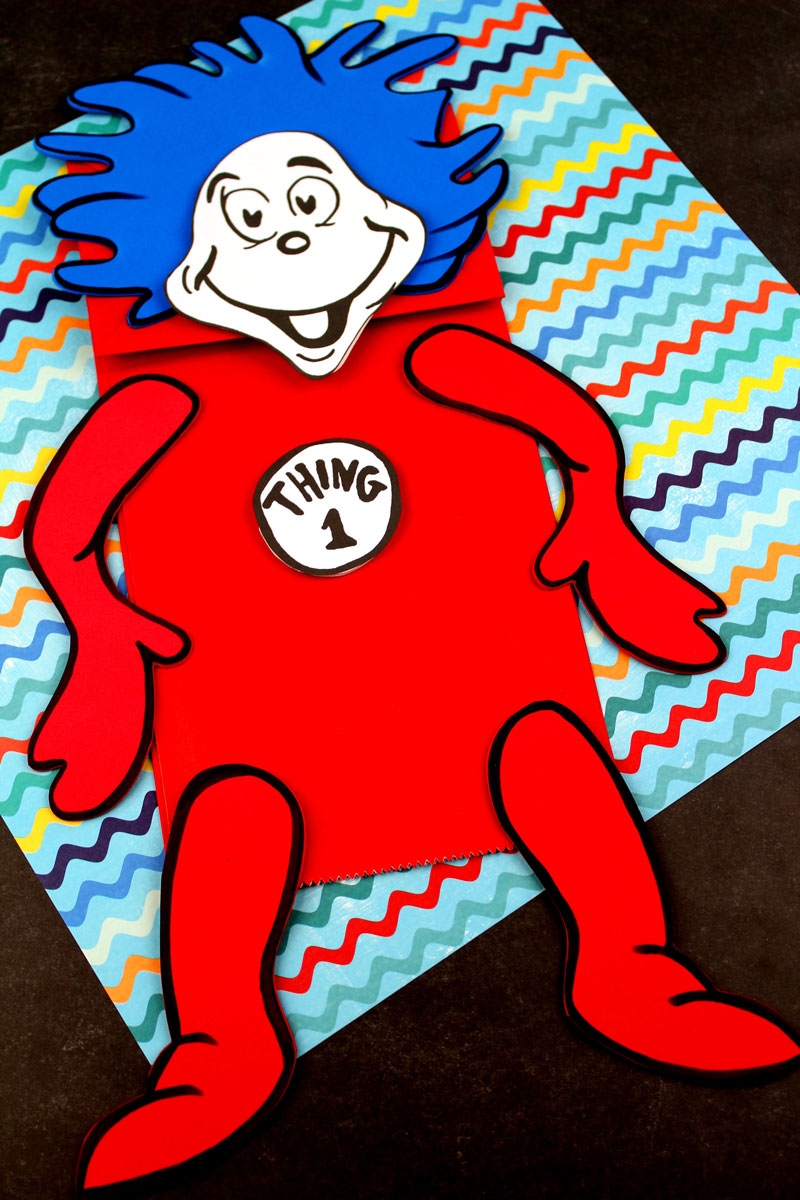Thing 1 And Thing 2 Puppets Free Printable Template Moms And Crafters