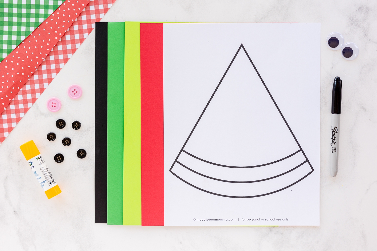Free Printable Watermelon Template