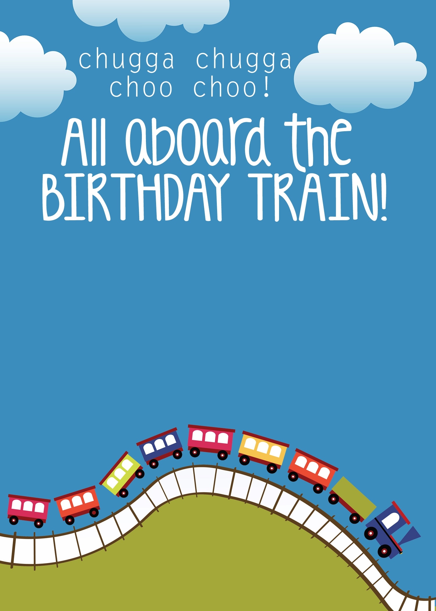 Free Printable Train Template