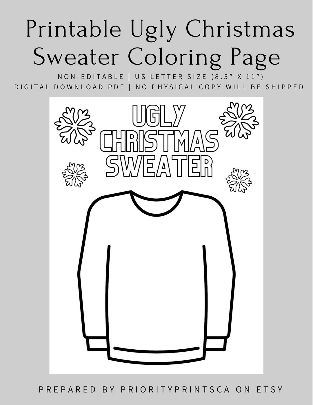 Ugly Sweater Store Template Sale Free