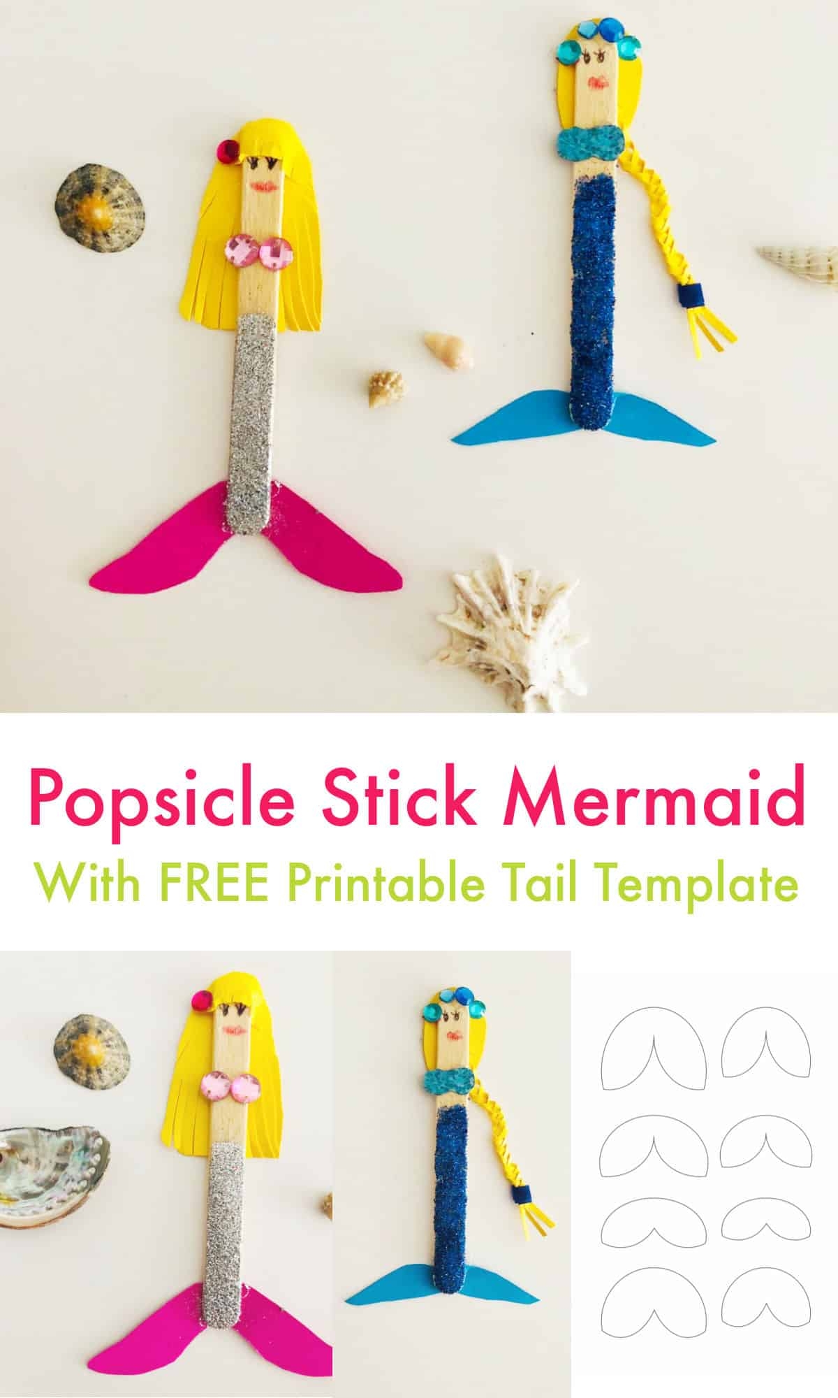 Free Printable Mermaid Tail Template