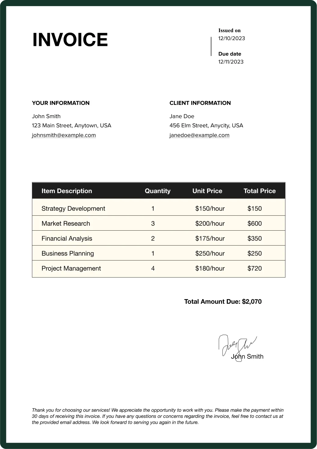 100 Invoice Templates FREE Download Updated In 2025