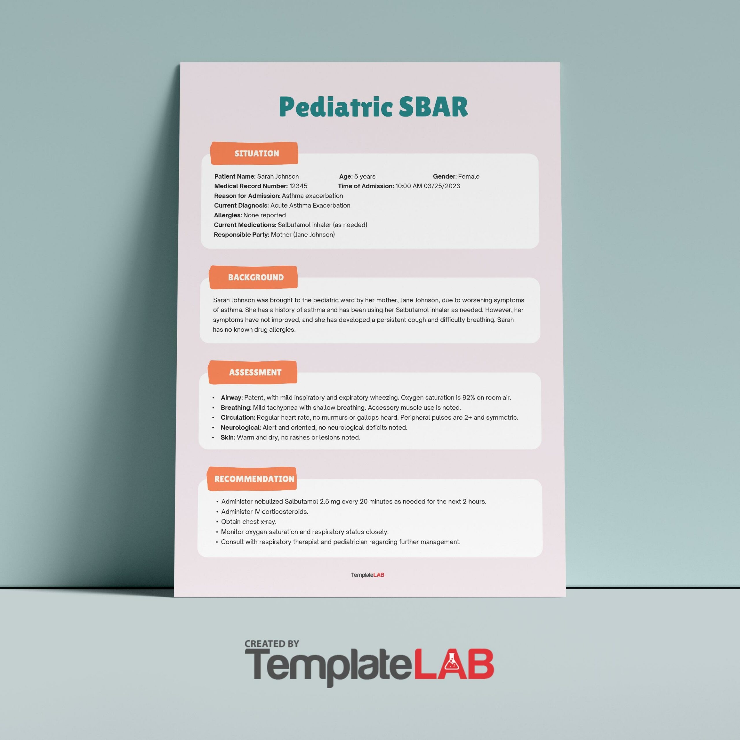 13 Blank SBAR Templates Word PDF TemplateLab